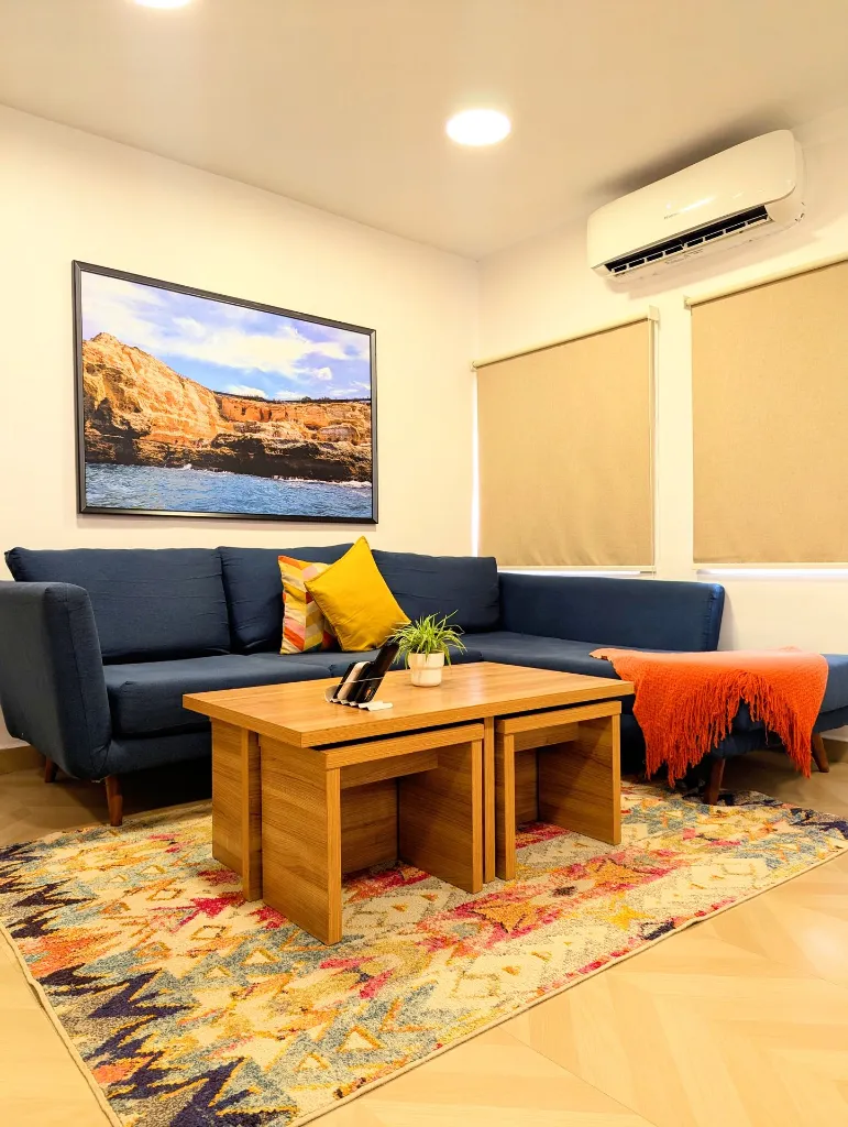 Amber 2 bedroom apartment Living room view.webp